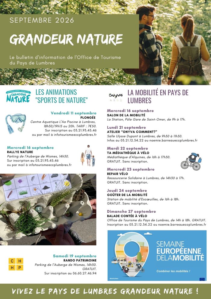 Animations sports de nature, Semaine Européenne de la Mobilité