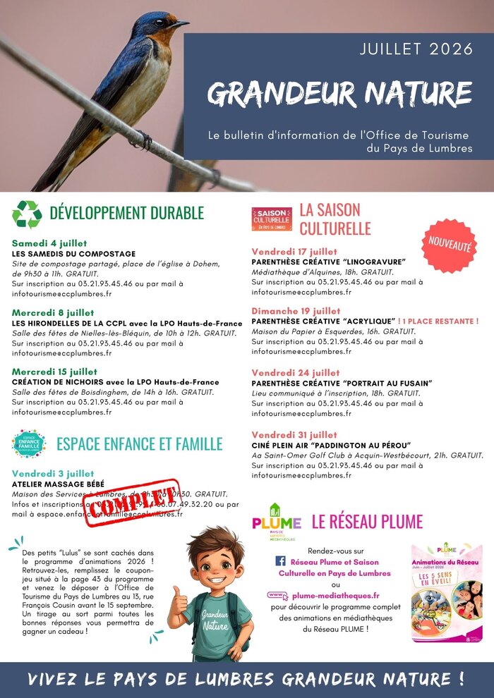 Développement durable, saison culturelle
