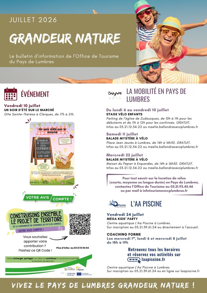 Mobilité, centre aquatique, marché semi-nocturne